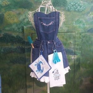 Apron made with Repurposed denim and love